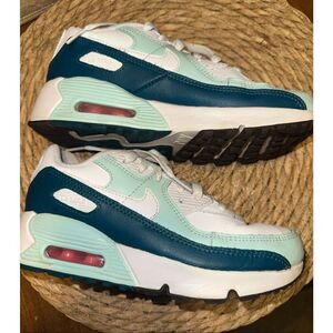 Nike Air Max 90 Leather GS 'White Jade Ice' girls Sneakers size 2.5
